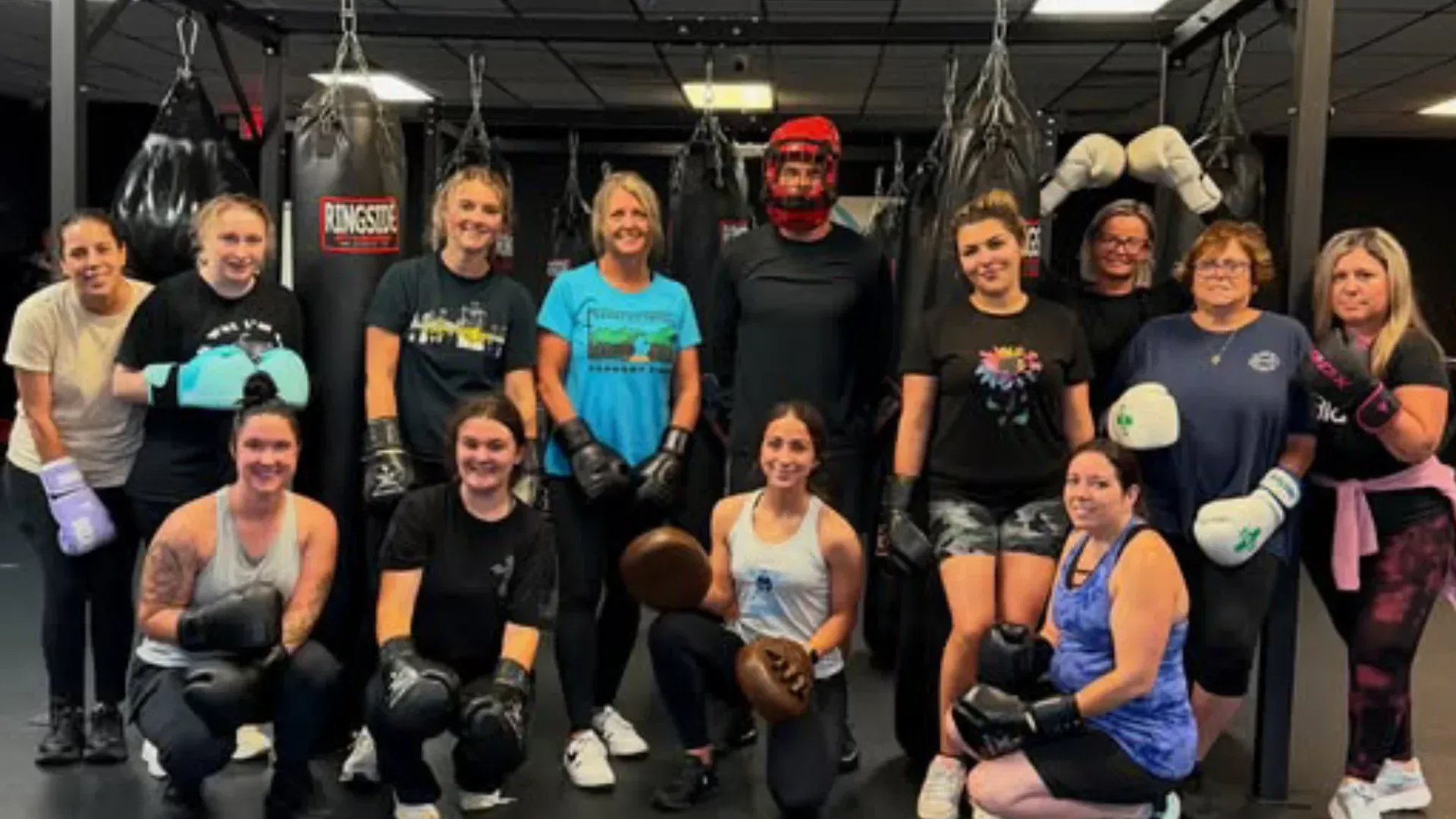 Women's self defense class group at Warrior From Within